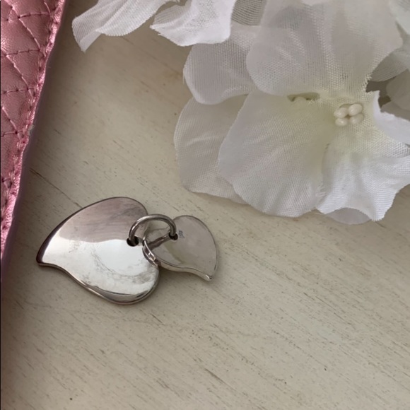 .925 Sterling Silver Double Heart ๐ Pendant - Picture 4 of 9